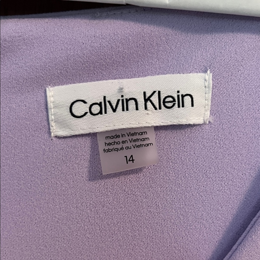 Calvin Klein Light Purple Midi Dress - Picture 2 of 3